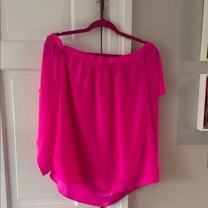 Alice & Trixie Bright Pink Off-Shoulder Blouse